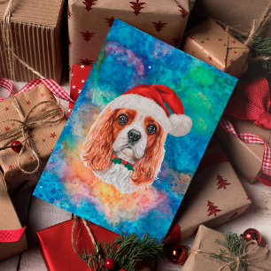 Cavalier King Charles Spaniel Breed Dog Kerstmis Feestdagenkaart