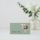 Cavalier King Charles Spaniel Breeder Business Car Visitekaartje (Staand voorkant)
