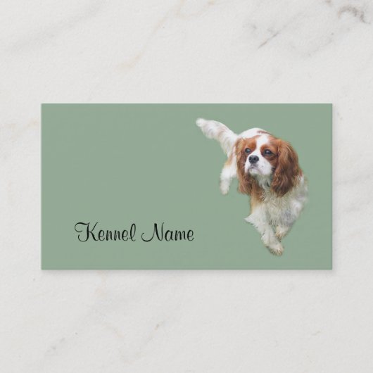 Cavalier King Charles Spaniel Breeder Business Car Visitekaartje (Voorkant)