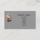 Cavalier King Charles Spaniel Breeder Business Car Visitekaartje (Achterkant)