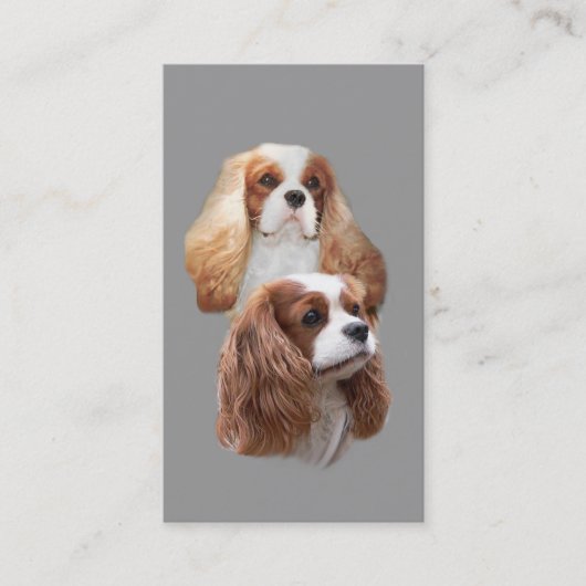 Cavalier King Charles Spaniel Breeder Business Car Visitekaartje (Voorkant)
