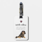 Cavalier King Charles Spaniel Brother & Zuster Bagagelabel (Achterkant verticaal)