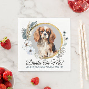Cavalier King Charles Spaniel Bruiloft Servetten