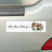 Cavalier King Charles Spaniel Bumpersticker (Op auto)