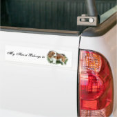 Cavalier King Charles Spaniel Bumpersticker (Op Truck)