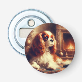 Cavalier King Charles Spaniel Button Flesopener