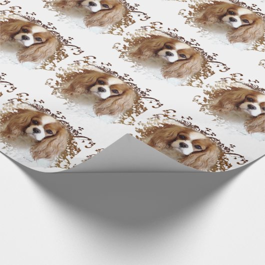 Cavalier King Charles Spaniel Cadeaupapier (Hoek)