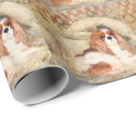 Cavalier King Charles Spaniel Cadeaupapier (Rol Hoek)