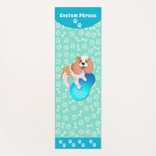 Cavalier King Charles Spaniel Canine Fitness Yogamat (Voorkant)