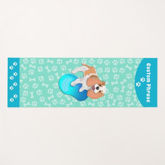 Cavalier King Charles Spaniel Canine Fitness Yogamat (Voorkant (horizontaal))