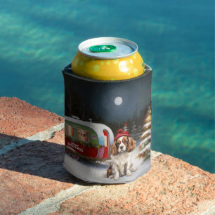 Cavalier King Charles Spaniel Caravan Kerstmis Blikjeskoeler