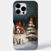 Cavalier King Charles Spaniel Caravan Kerstmis Case-Mate iPhone Case (Achterkant)