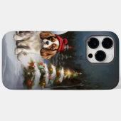 Cavalier King Charles Spaniel Caravan Kerstmis Case-Mate iPhone Case (Achterkant (horizontaal))