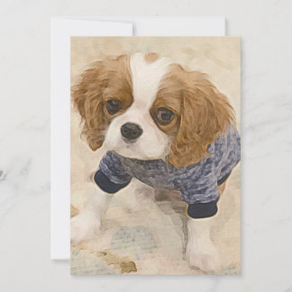 Cavalier King Charles Spaniel card Notitiekaartje