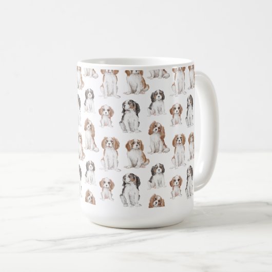 Cavalier King Charles Spaniel Ceramic Mok (Voorkant rechts)