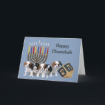 Cavalier King Charles Spaniel Chanukah Kaart Menor<br><div class="desc">Het herdenken van familie en vrienden tijdens het Chanoekaseizoen is een prachtige manier om contact te houden met de mensen waar je van houdt en waar je om geeft. Ik heb met liefde en zorg een Chanoekaartje voor honden gemaakt en ik ben er zeker van dat iedereen die van honden...</div>
