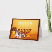 Cavalier King Charles Spaniel Chanukah Kaart Menor (Voorkant)
