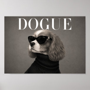 Cavalier King Charles Spaniel Chique Mode Honden K Poster