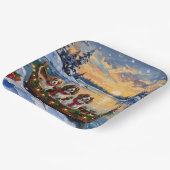 Cavalier King Charles Spaniel Christmas Boat Papieren Bordje (Gebogen)