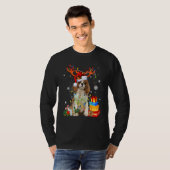 Cavalier King Charles Spaniel Christmas Reindeer S T-shirt (Voorkant volledig)