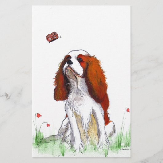 Cavalier King Charles Spaniel CKC Briefpapier (Voorkant)