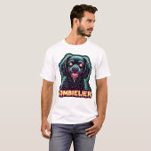 Cavalier King Charles Spaniel CKCS Zombie Dog Hal T-shirt (Voorkant volledig)