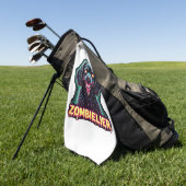 Cavalier King Charles Spaniel CKCS Zombie Dog Hall Golfhanddoek (Groen)