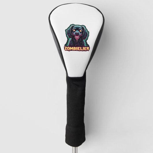 Cavalier King Charles Spaniel CKCS Zombie Dog Hall Golfheadcover (Voorkant)