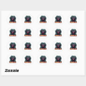 Cavalier King Charles Spaniel CKCS Zombie Dog Hall Ronde Sticker (Vel)