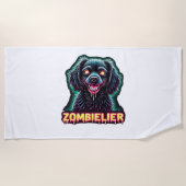 Cavalier King Charles Spaniel CKCS Zombie Dog Hall Strandlaken (Voorkant)