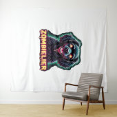 Cavalier King Charles Spaniel CKCS Zombie Dog Hall Wandkleed (In Situ (horizontaal))