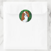 Cavalier King Charles Spaniel Classic Round Sticke Ronde Sticker (Tas)