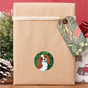 Cavalier King Charles Spaniel Classic Round Sticke Ronde Sticker