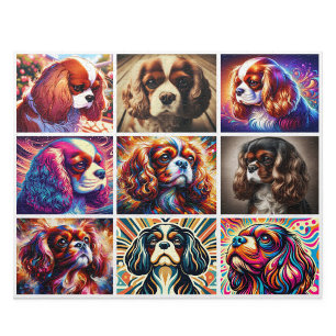 Cavalier King Charles Spaniel Collage Puzzel