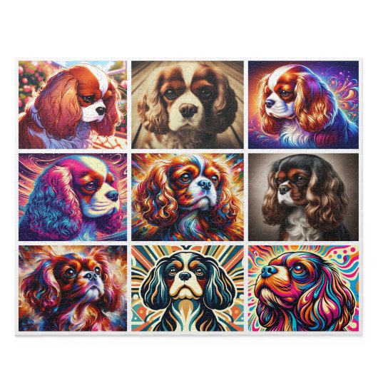Cavalier King Charles Spaniel Collage Puzzel