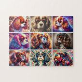 Cavalier King Charles Spaniel Collage Puzzel (Horizontaal)