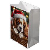 Cavalier King Charles Spaniel Cozy Basket Medium Cadeauzakje (Achterkant Gekanteld)