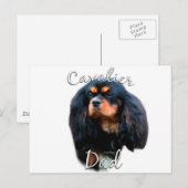 Cavalier King Charles Spaniel Dad 2 Briefkaart (Voorkant / Achterkant)