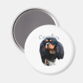Cavalier King Charles Spaniel Dad 2 Magneet (Voorkant / Achterkant)
