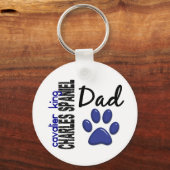 Cavalier King Charles Spaniel Dad 2 Sleutelhanger (Voorkant)