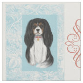 Cavalier King Charles Spaniel Design Stof (Close Up)