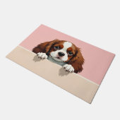 Cavalier King Charles Spaniel deurmat Kunst (Schuin)