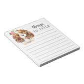 Cavalier King Charles Spaniel doet dingen naar Fet Notitieblok (Schuin)