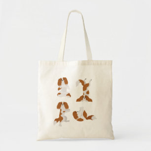 Cavalier King Charles Spaniel doet yoga Canvas tas