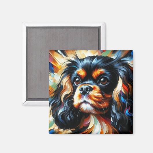 Cavalier King Charles Spaniel Dog Acrylic Print Magneet (Voorkant / Achterkant)