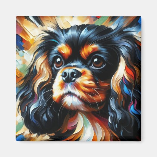 Cavalier King Charles Spaniel Dog Acrylic Print Magneet (Voorkant)