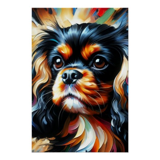 Cavalier King Charles Spaniel Dog Acrylic Print Perfect Poster (Voorkant)