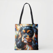 Cavalier King Charles Spaniel Dog Acrylic Print Tote Bag (Voorkant)