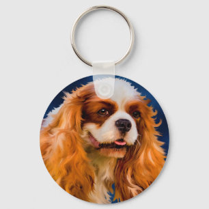Cavalier King Charles Spaniel Dog Art - Chelsea Sleutelhanger