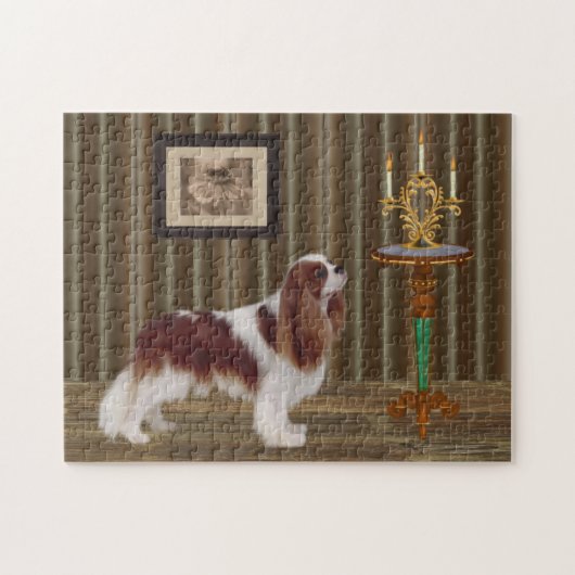 Cavalier King Charles Spaniel Dog Art Legpuzzel (Horizontaal)